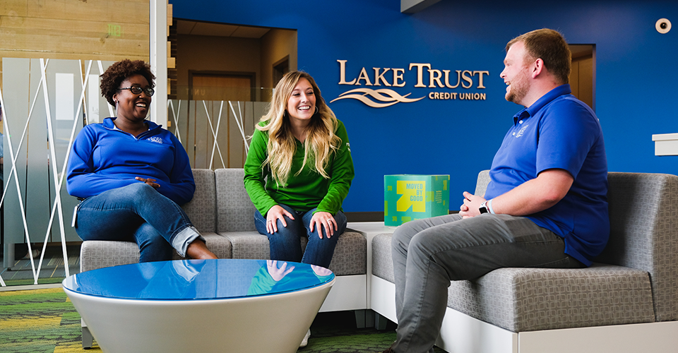 Lake Trust Team Members talking