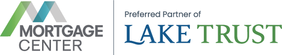 Mortgage Center + Lake Trust Logo